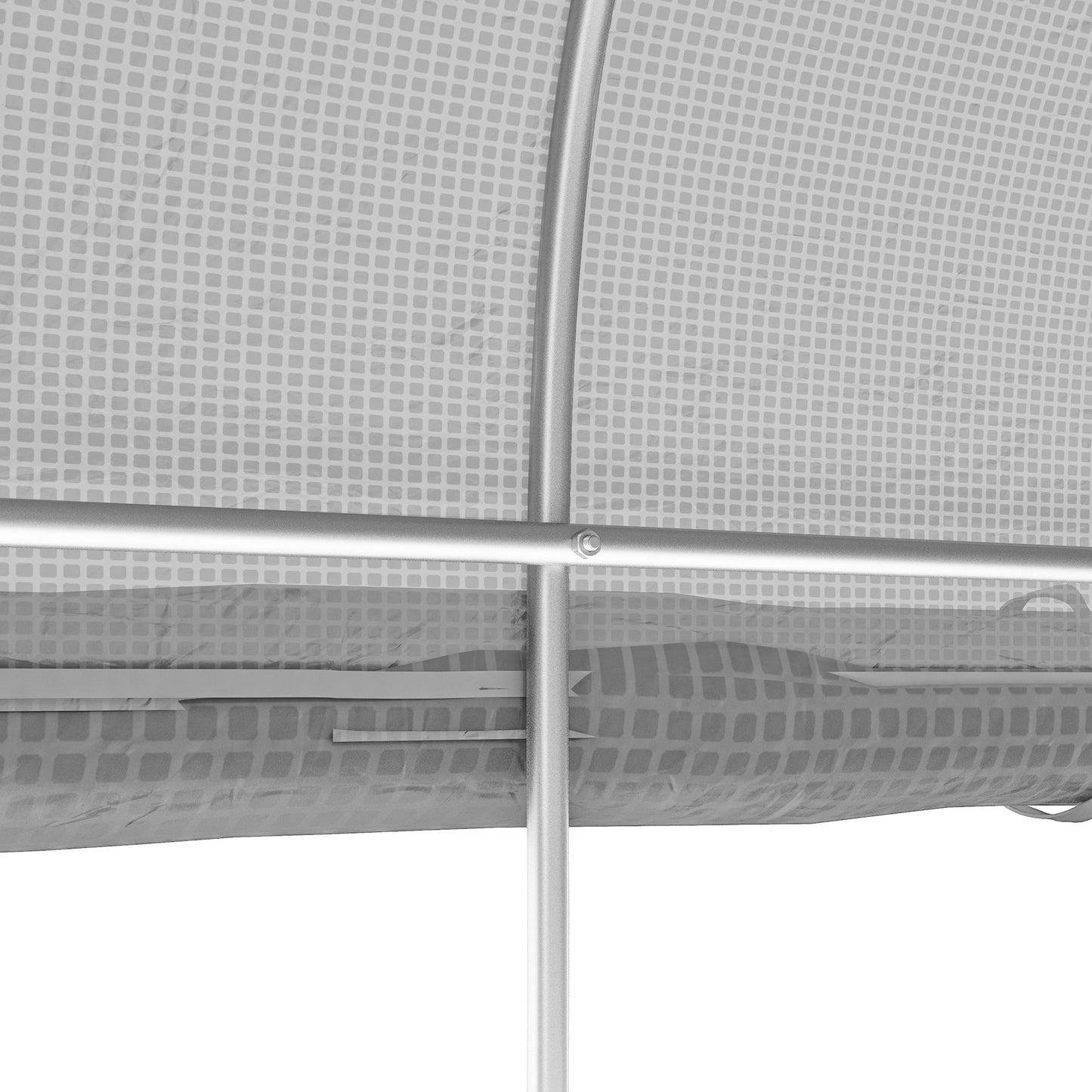 3 x 2m Polytunnel Greenhouse with Roll Up Sidewalls, Mesh Door, Plant Labels