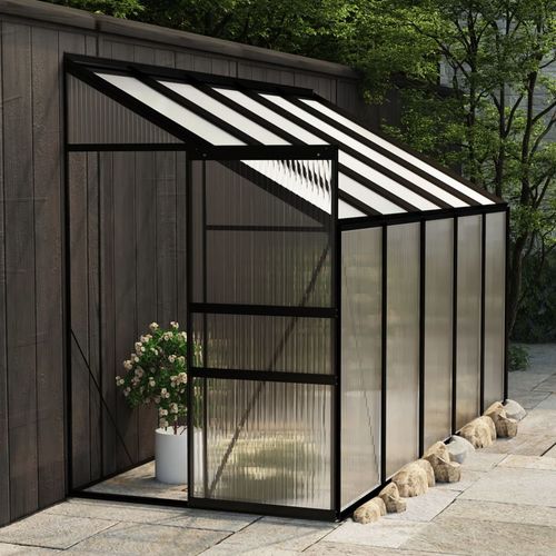 vidaXL Greenhouse Anthracite Aluminium 3.8 m³