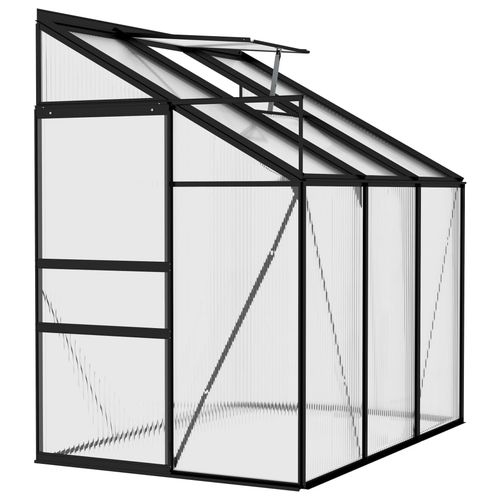 vidaXL Greenhouse Anthracite Aluminium 3.8 m³