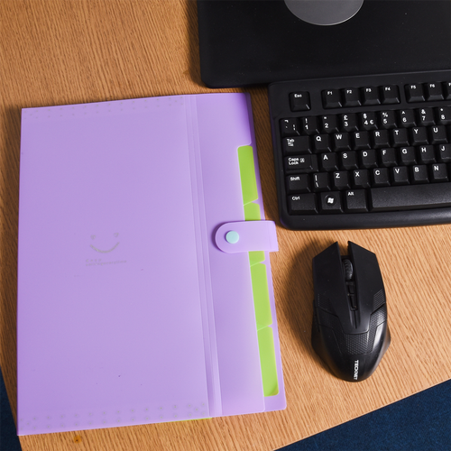 ASAB Colourful Plastic File Organisers Pack Of 4