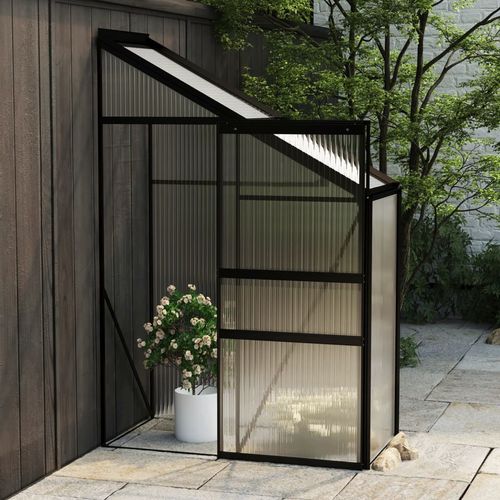 vidaXL Greenhouse Anthracite Aluminium 3.8 m³