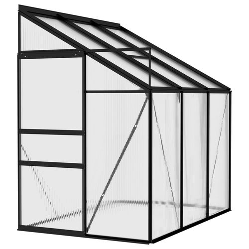 vidaXL Greenhouse Anthracite Aluminium 3.8 m³