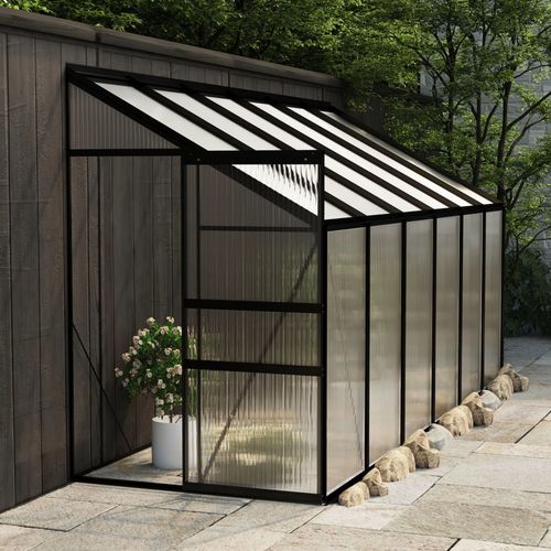 vidaXL Greenhouse Anthracite Aluminium 3.8 m³