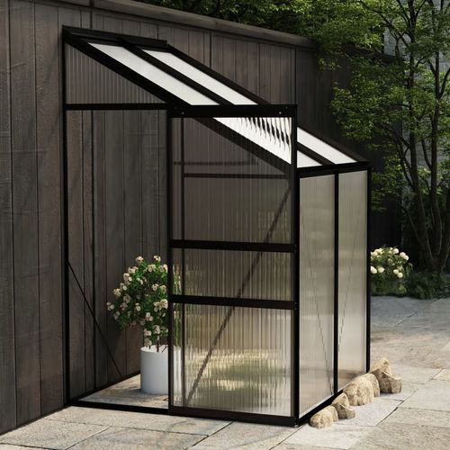 vidaXL Greenhouse Anthracite Aluminium 3.8 m³