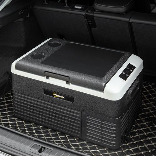 30L Car Refrigerator 12V Portable Freezer for Camping, Driving Outsunny