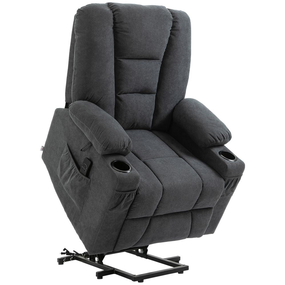 Riser and Recliner Chair w/ Remote, Lift Chair for the Elderly, Grey