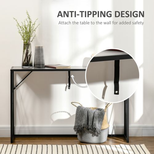 Vintage Sofa Table, Metal Frame Console Table for Hallway Living Room