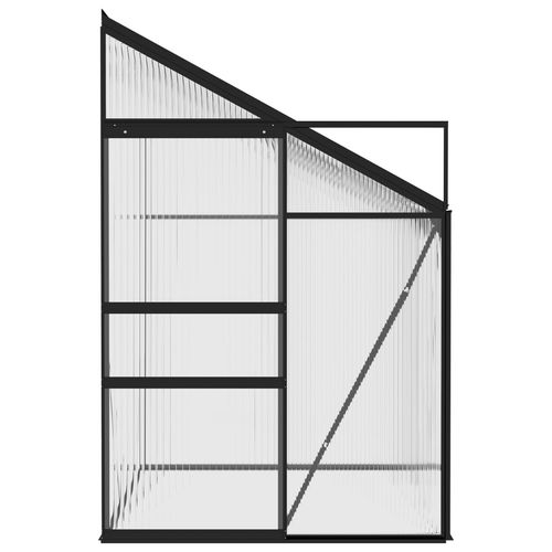 vidaXL Greenhouse Anthracite Aluminium 3.8 m³