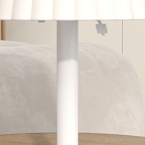 Outsunny Outdoor Table Lamp with Solar and USB Charge, Cordless, Auto Switch