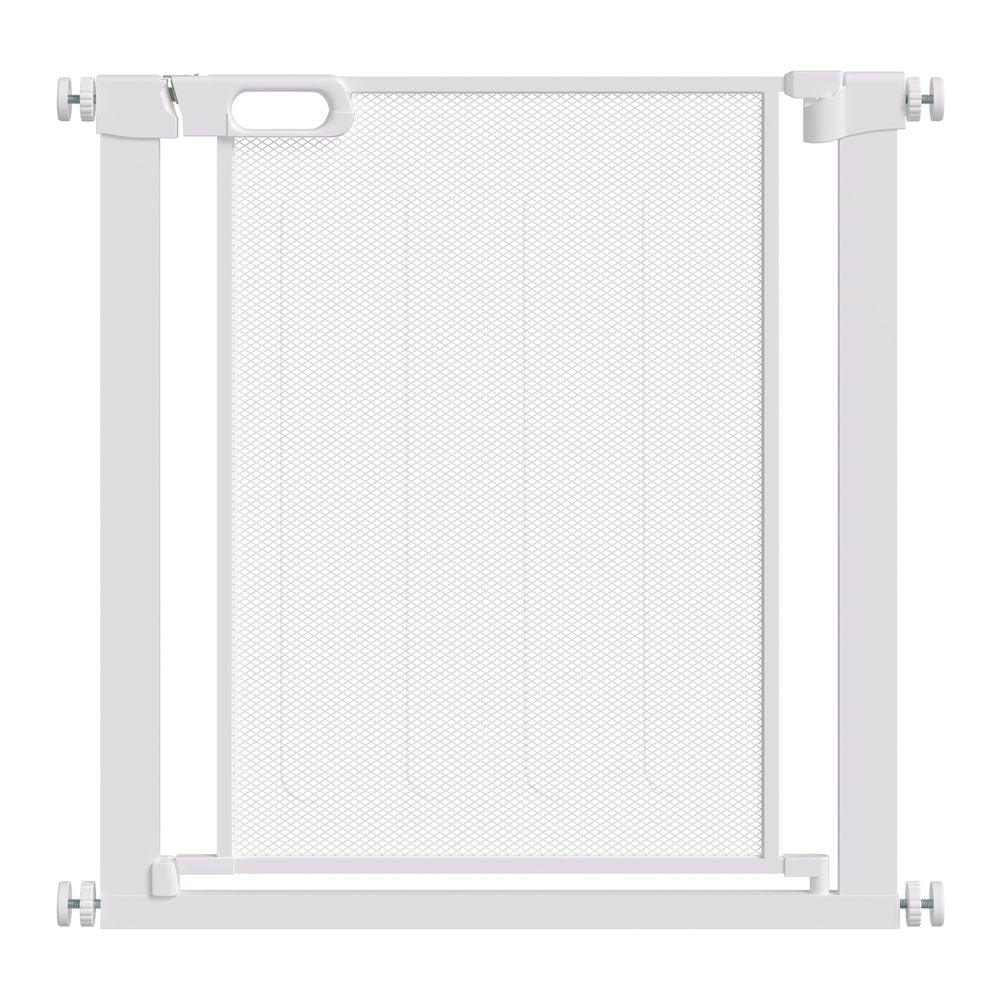 Pressure Fit Safety Gate for Stairs w/ Auto Close 75-82 cm - White Pawhut