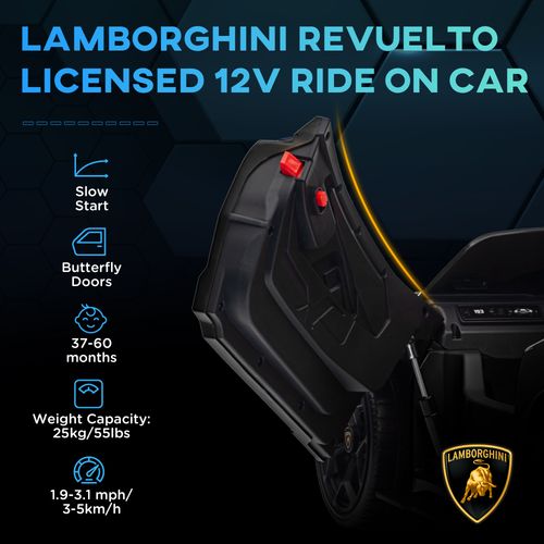 AIYAPLAY Lamborghini Revuelto Licensed Ride on Car w/ Suspension