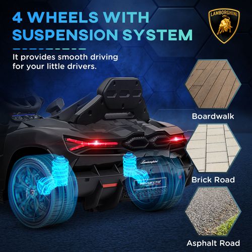 AIYAPLAY Lamborghini Revuelto Licensed Ride on Car w/ Suspension