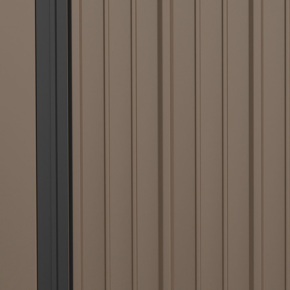 Outdoor Storage Shed Steel Garden Shed w/ Lockable Door for Backyard Outsunny