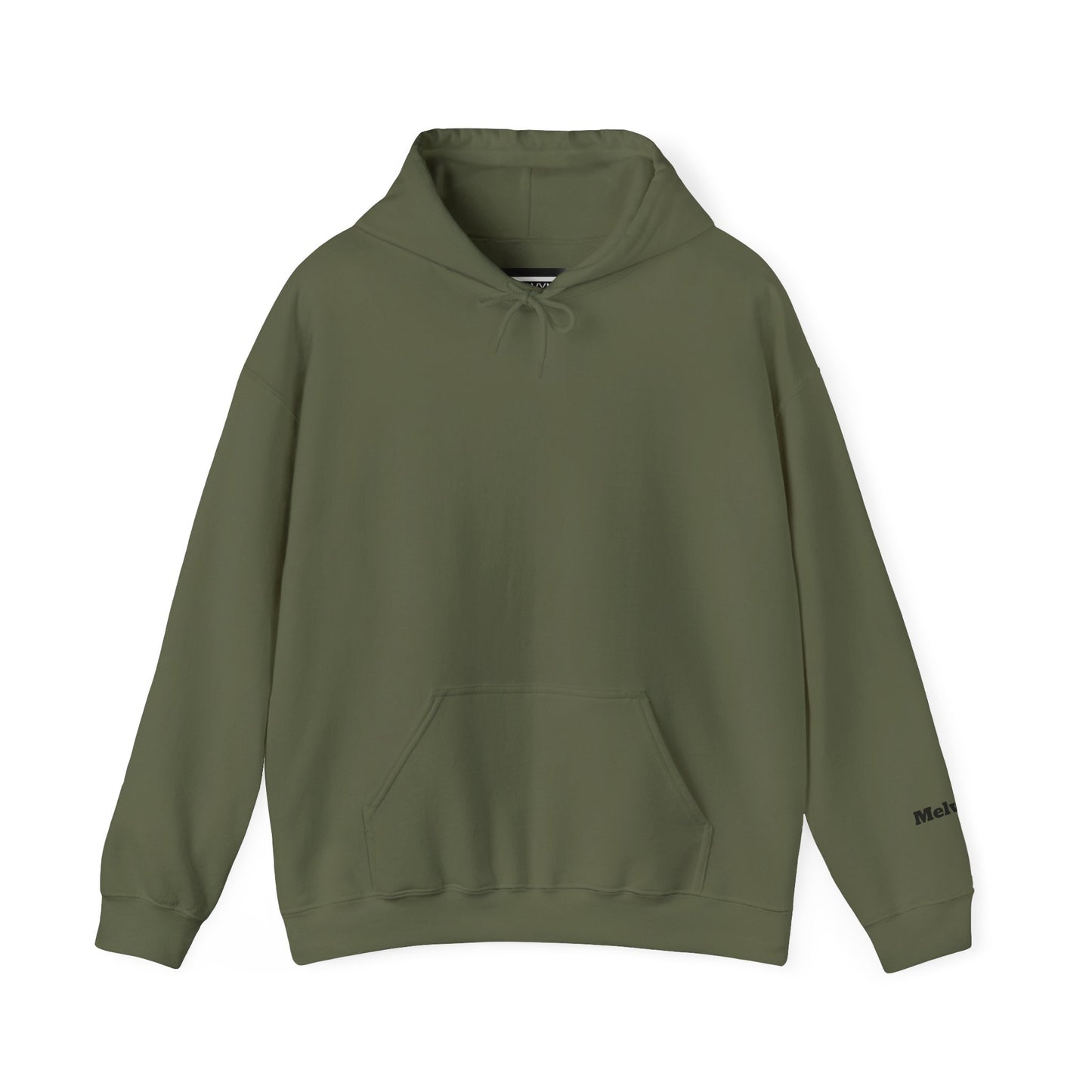Minimal M Logo Hoodie - Modern Monogram Streetwear Pullover