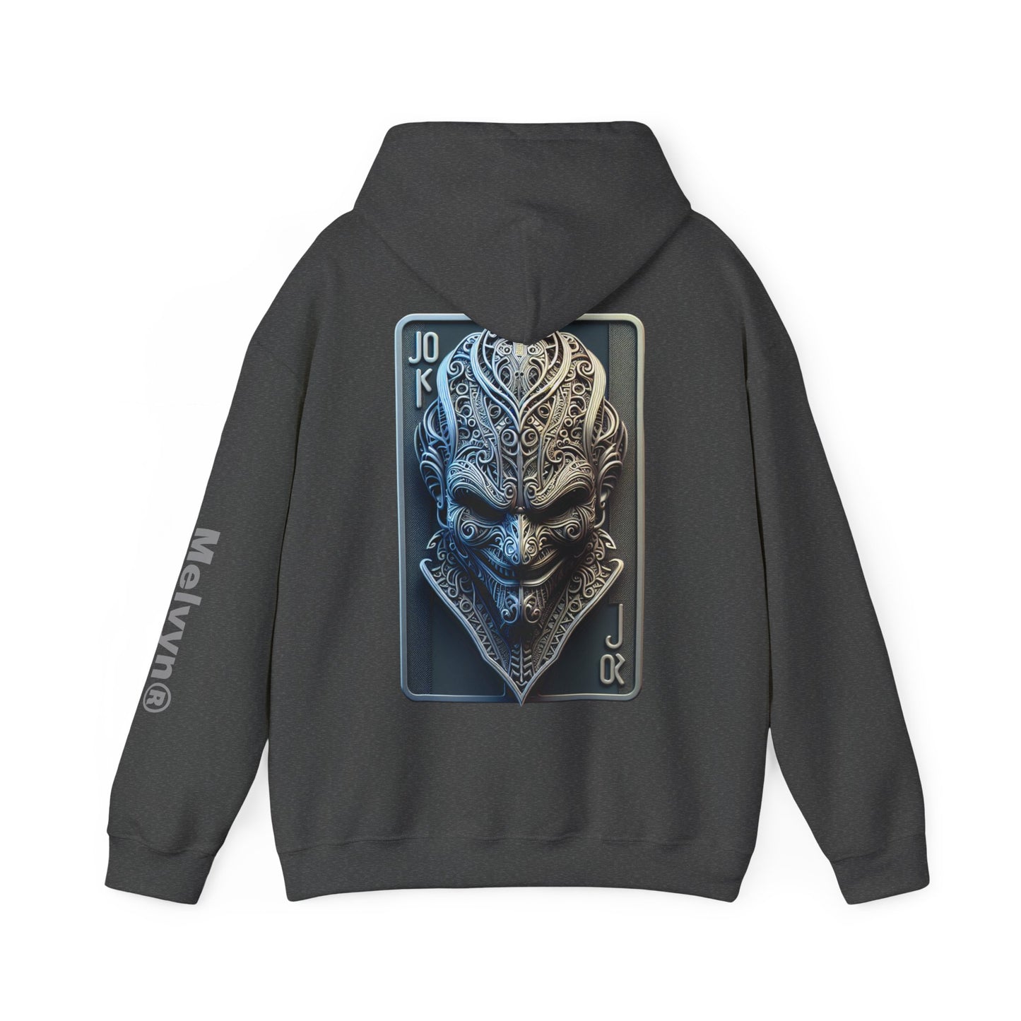 Joker Graphic Hoodie — Comic Villain Portrait Pullover