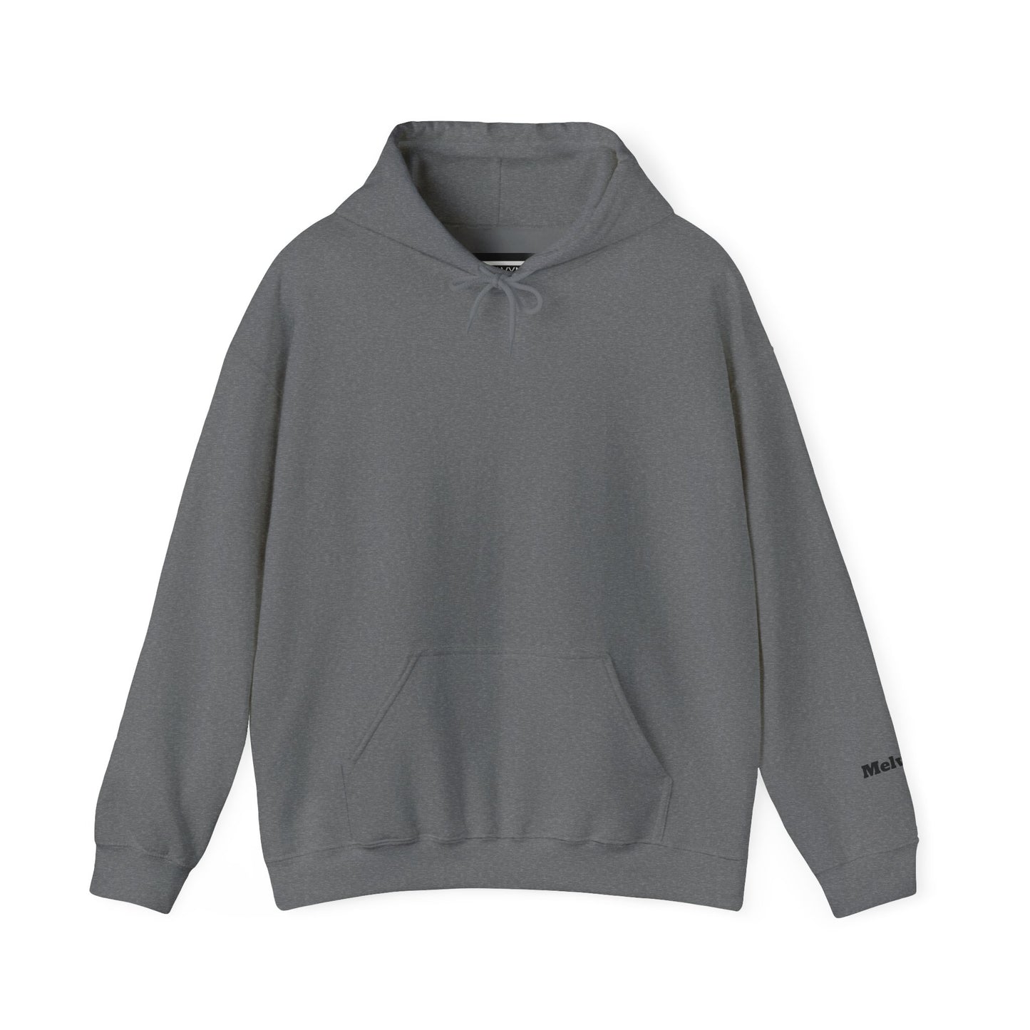 Minimal M Logo Hoodie - Modern Monogram Streetwear Pullover