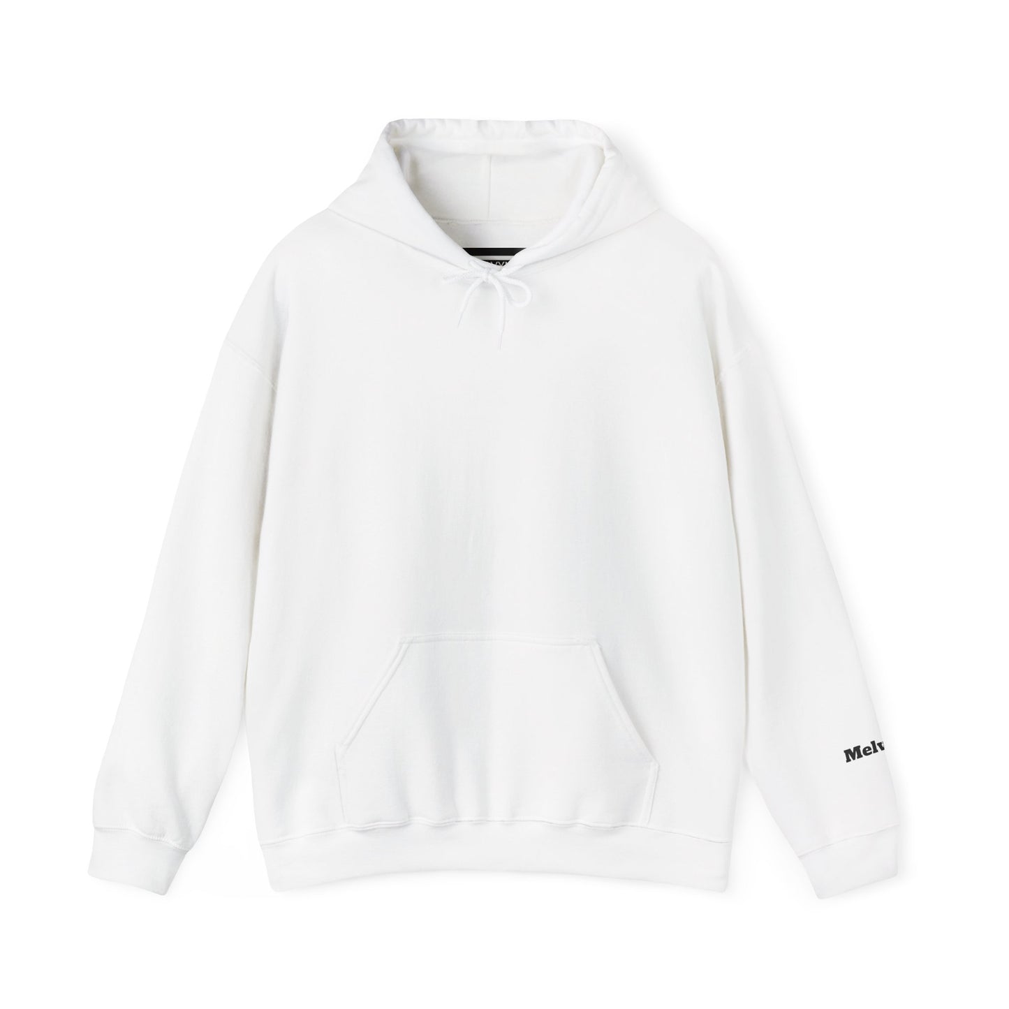 Minimal M Logo Hoodie - Modern Monogram Streetwear Pullover