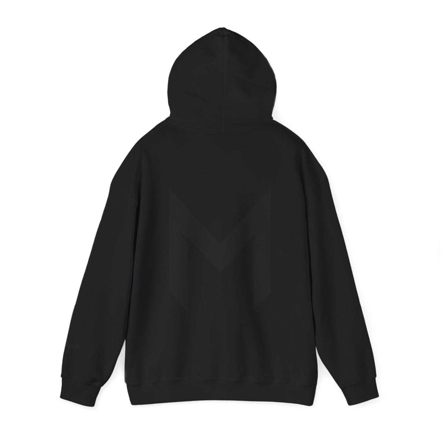 Minimal M Logo Hoodie - Modern Monogram Streetwear Pullover