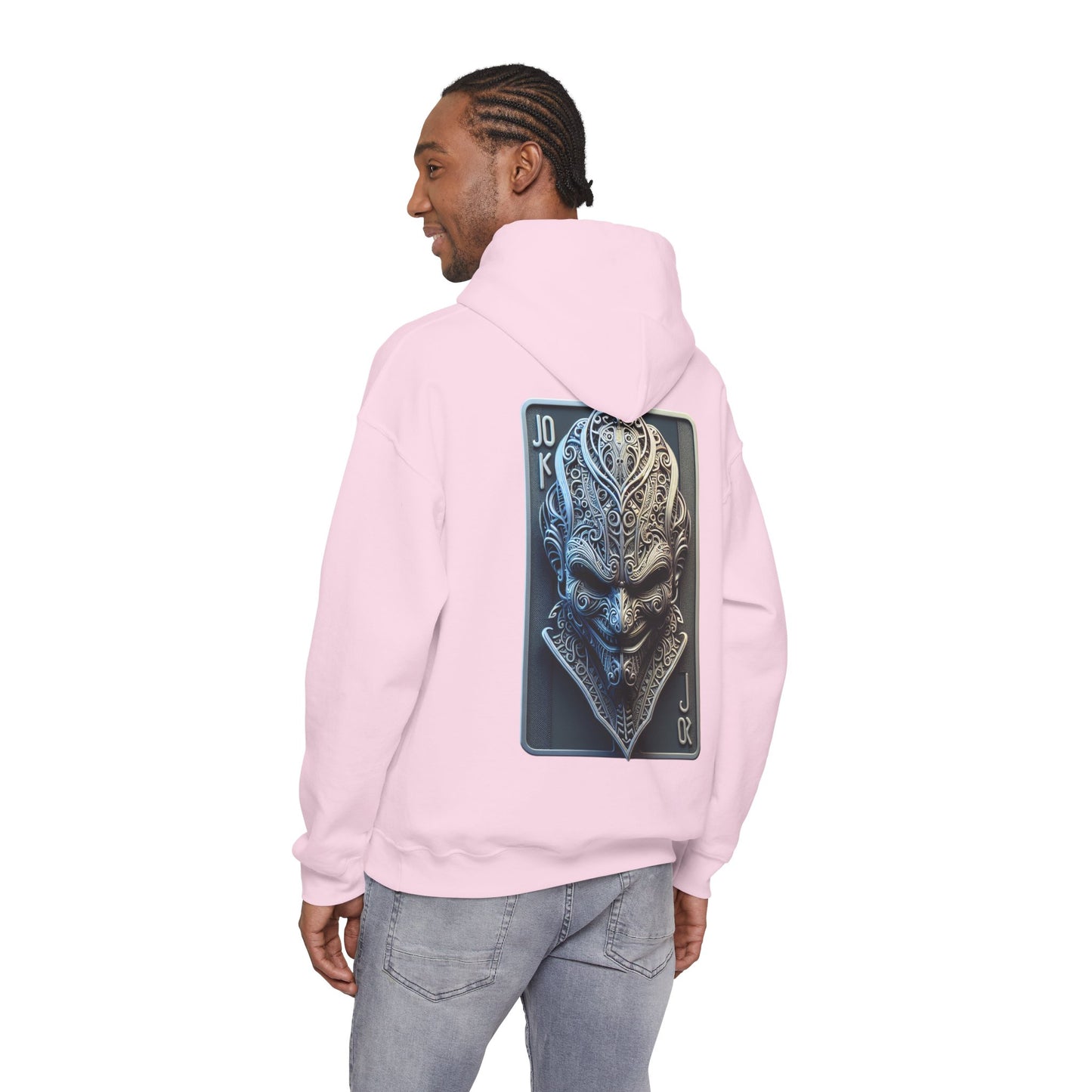 Joker Graphic Hoodie — Comic Villain Portrait Pullover