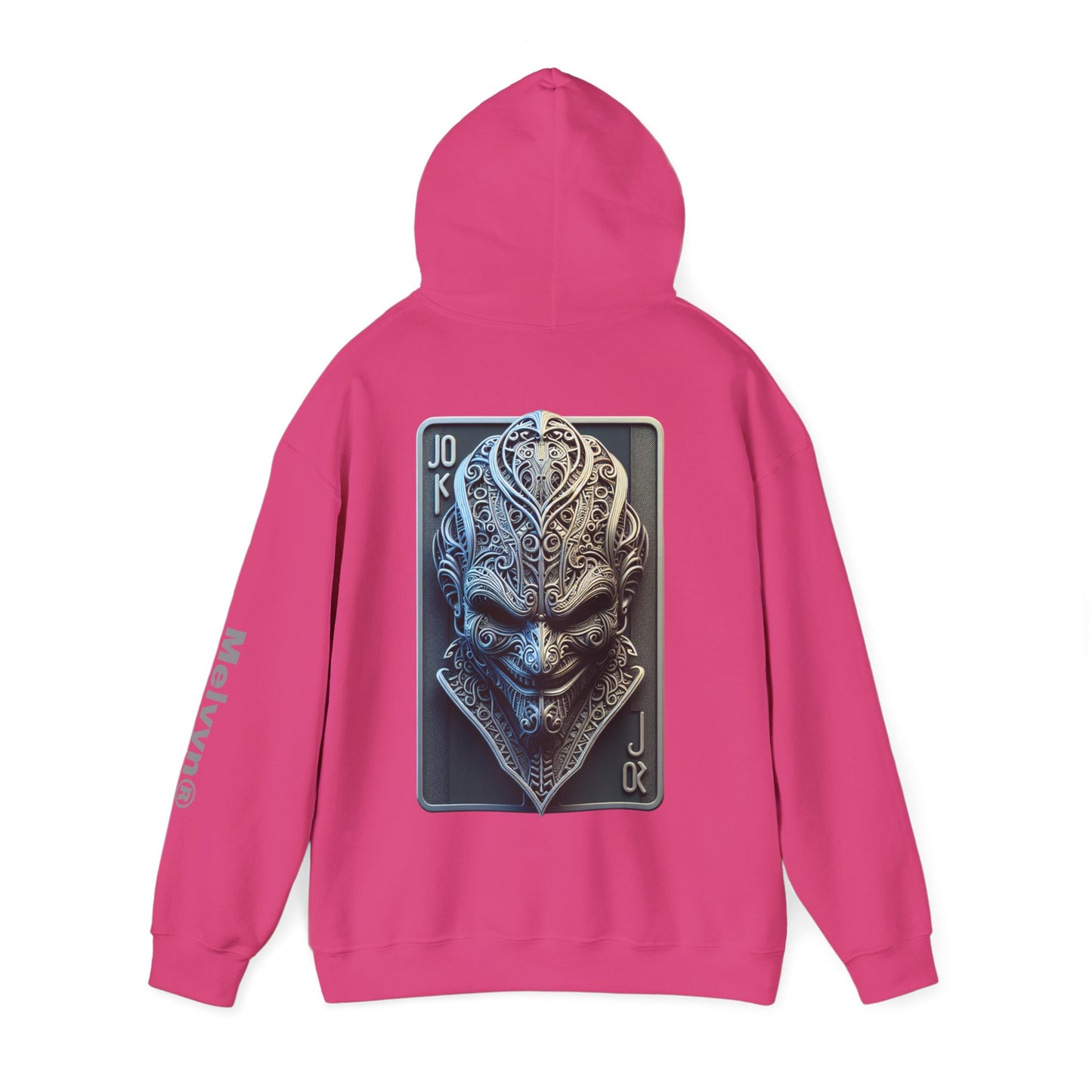Joker Graphic Hoodie — Comic Villain Portrait Pullover