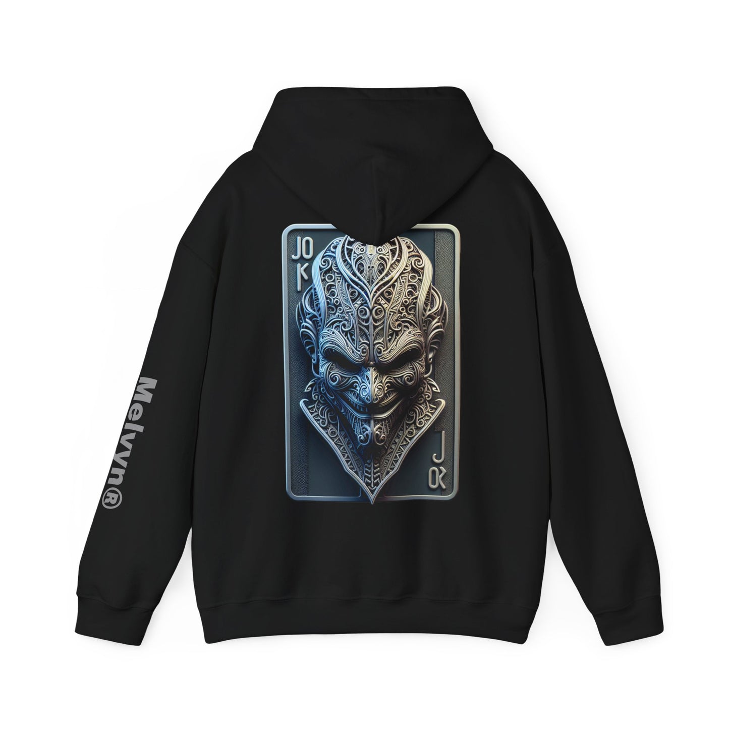 Joker Graphic Hoodie — Comic Villain Portrait Pullover