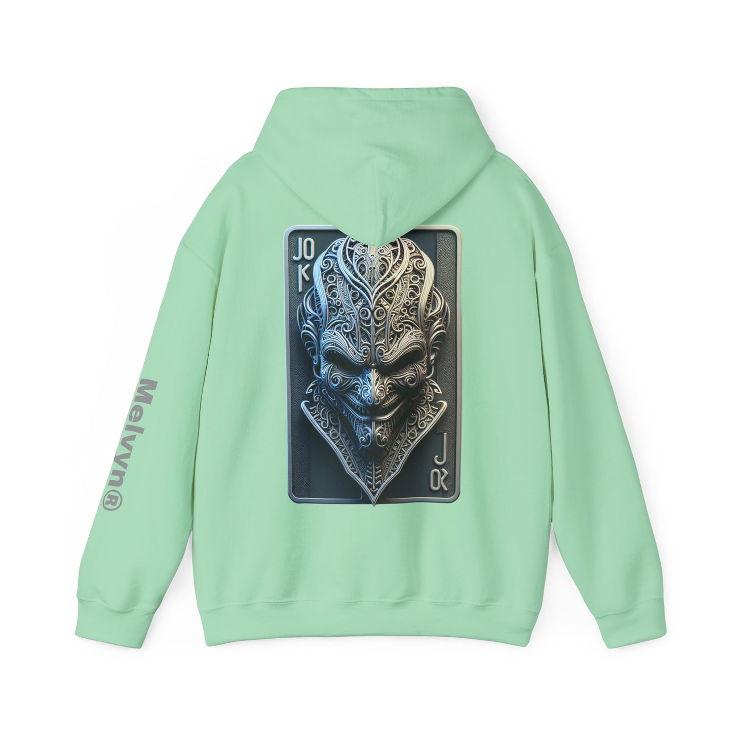 Joker Graphic Hoodie — Comic Villain Portrait Pullover