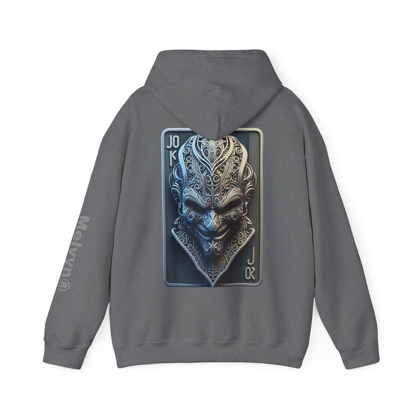 Joker Graphic Hoodie — Comic Villain Portrait Pullover