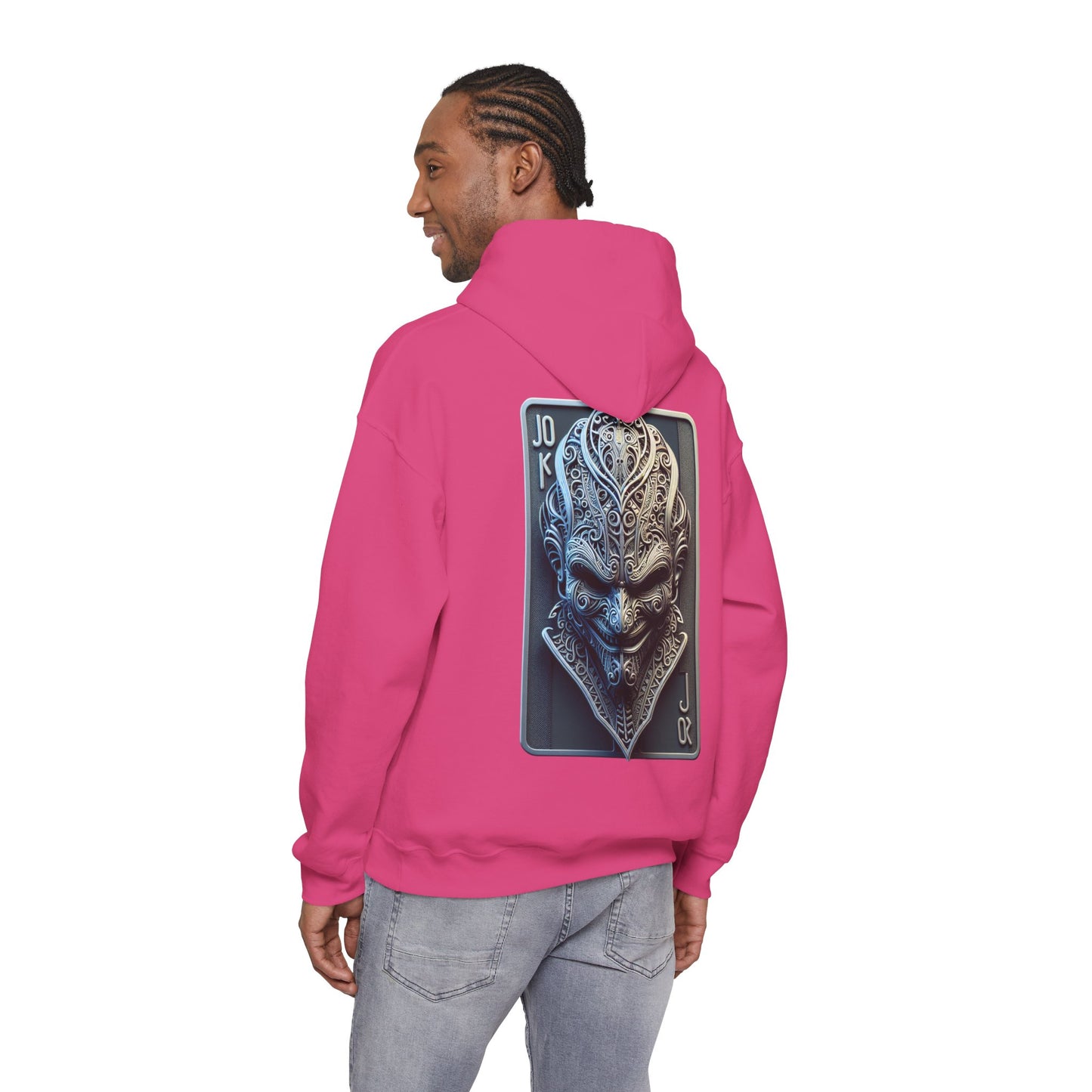 Joker Graphic Hoodie — Comic Villain Portrait Pullover