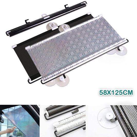 Universal Roller Blinds Suction Cup Sunshade Blackout Curtain Car Window Curtain