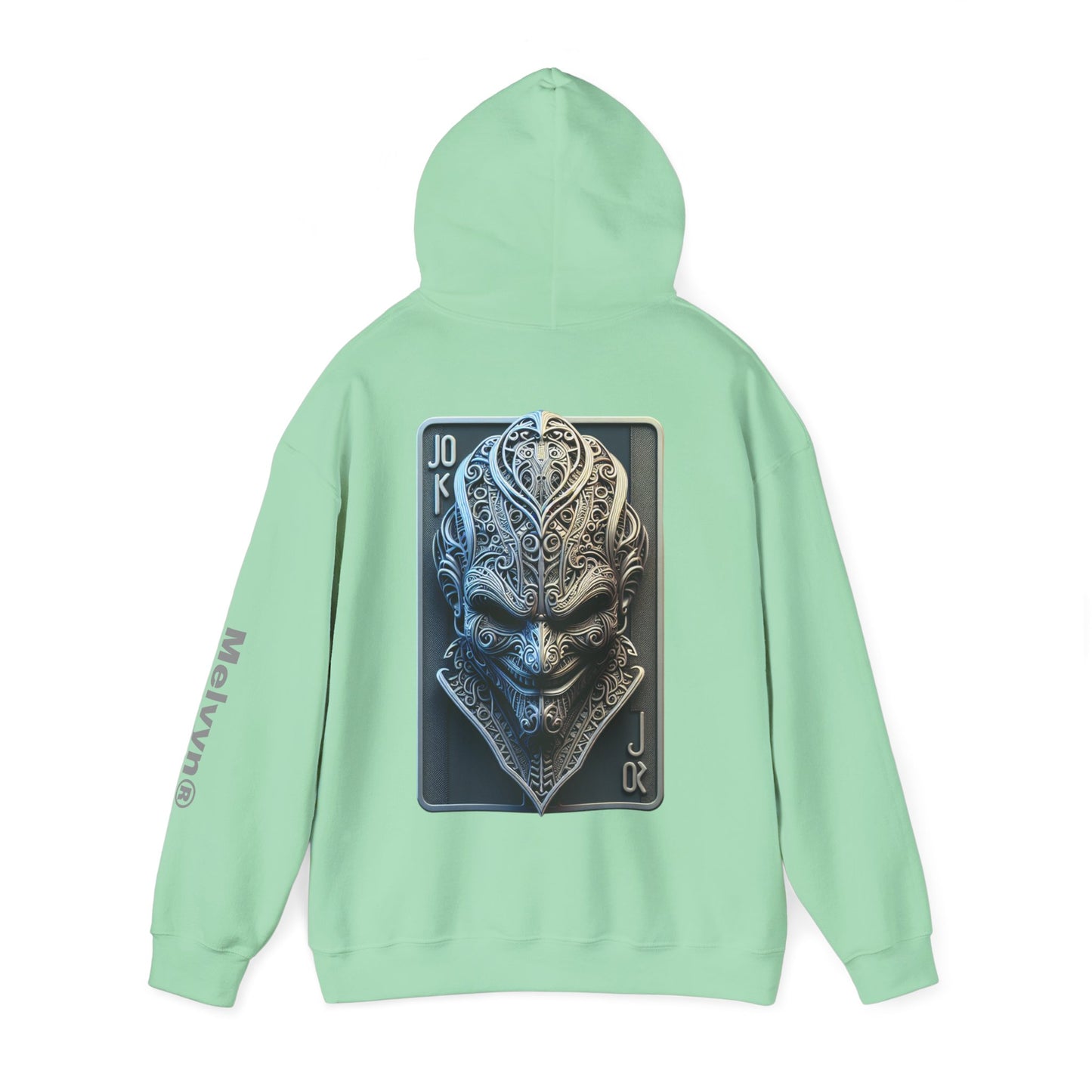 Joker Graphic Hoodie — Comic Villain Portrait Pullover