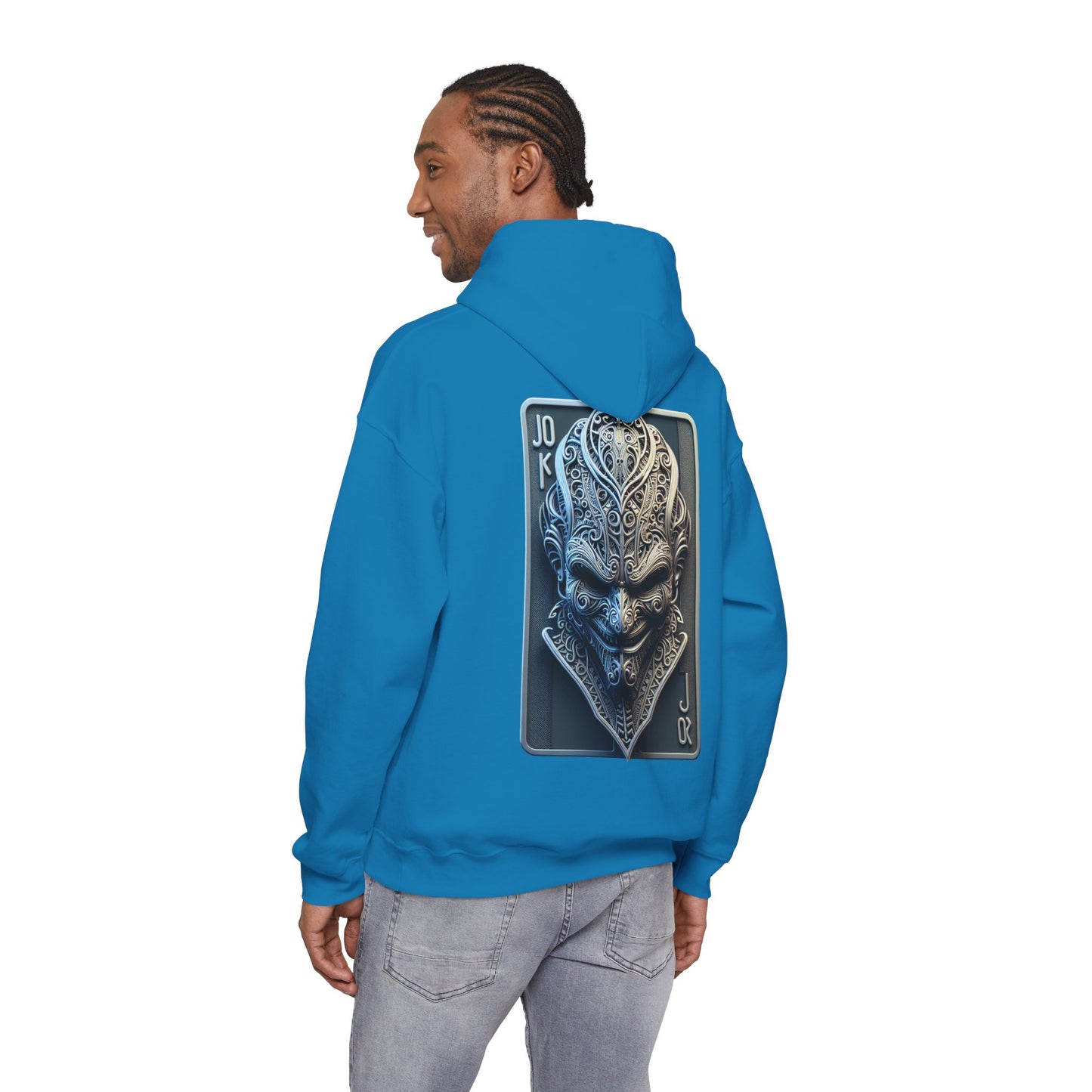 Joker Graphic Hoodie — Comic Villain Portrait Pullover