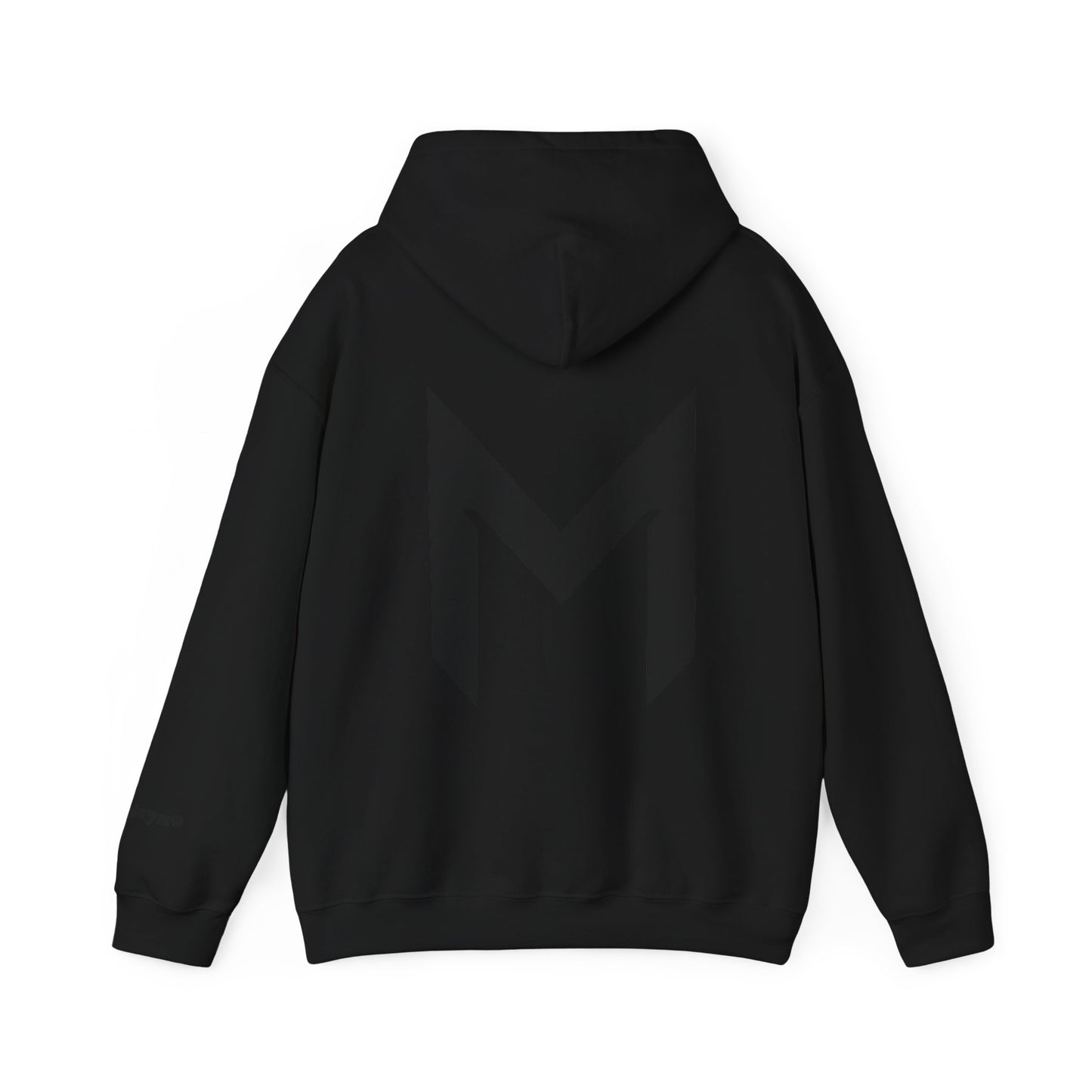 Minimal M Logo Hoodie - Modern Monogram Streetwear Pullover