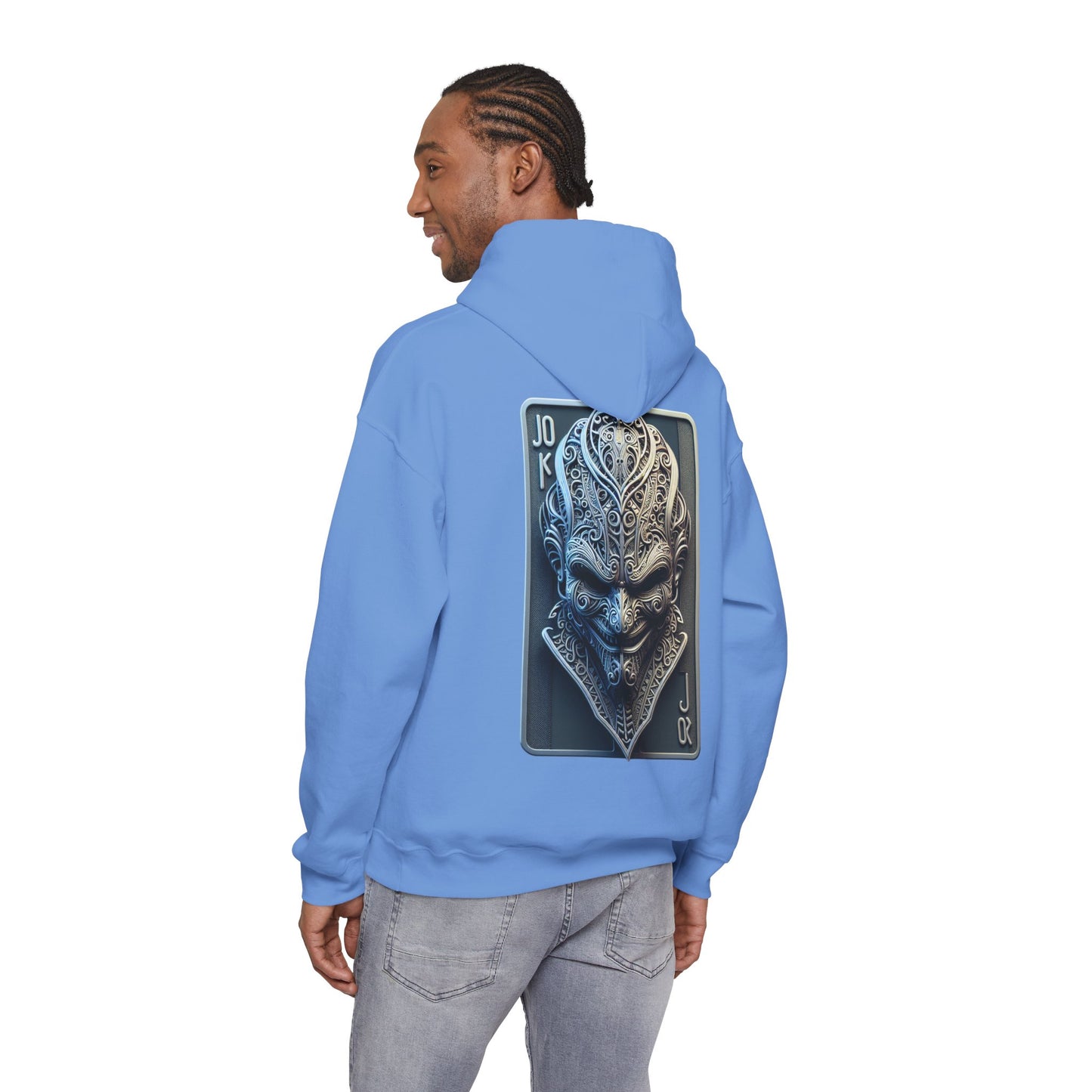 Joker Graphic Hoodie — Comic Villain Portrait Pullover