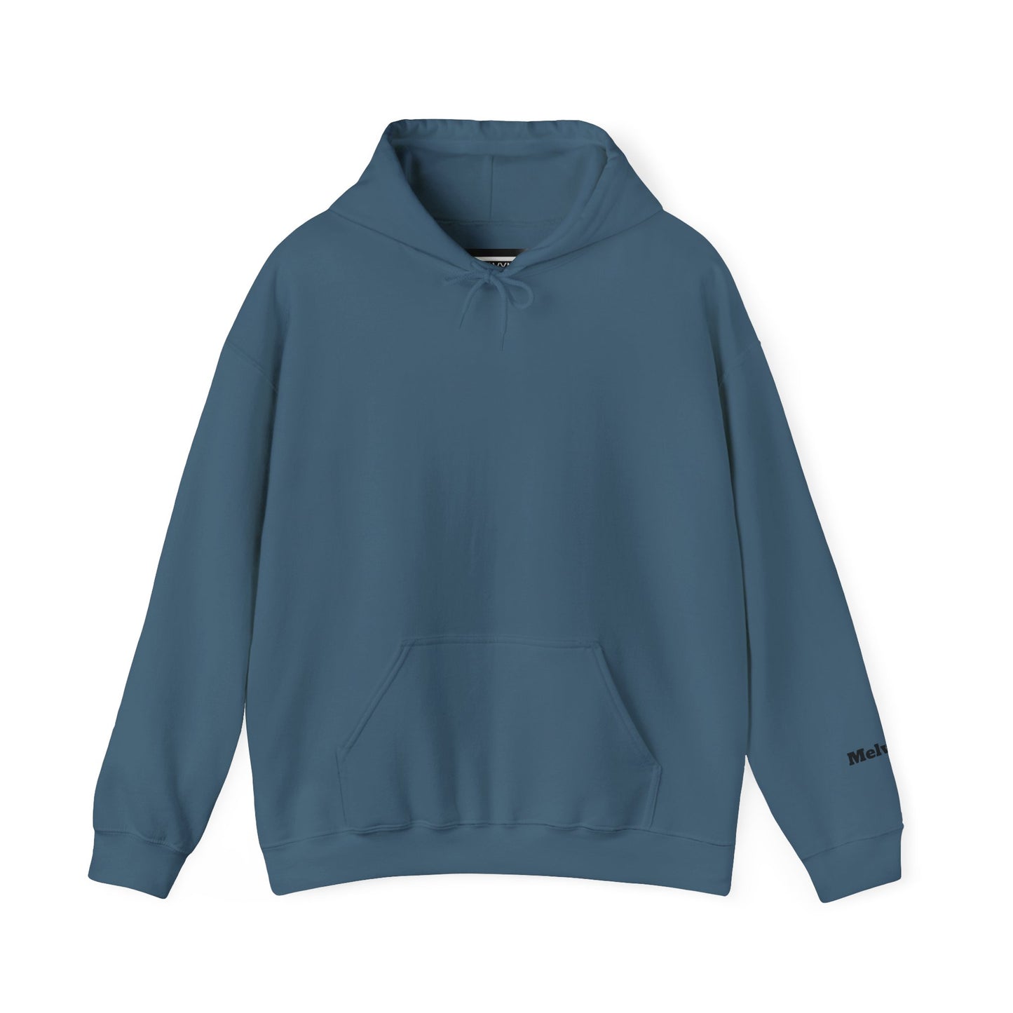 Minimal M Logo Hoodie - Modern Monogram Streetwear Pullover