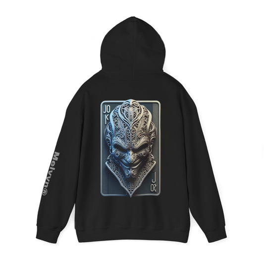 Joker Graphic Hoodie — Comic Villain Portrait Pullover