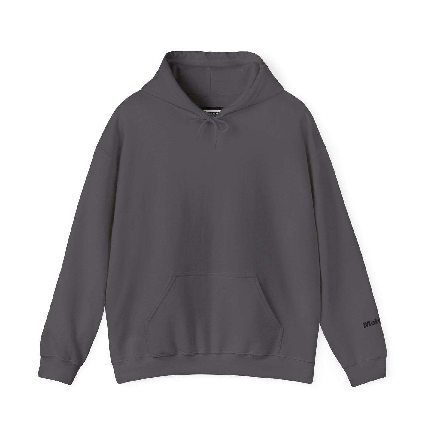 Minimal M Logo Hoodie - Modern Monogram Streetwear Pullover