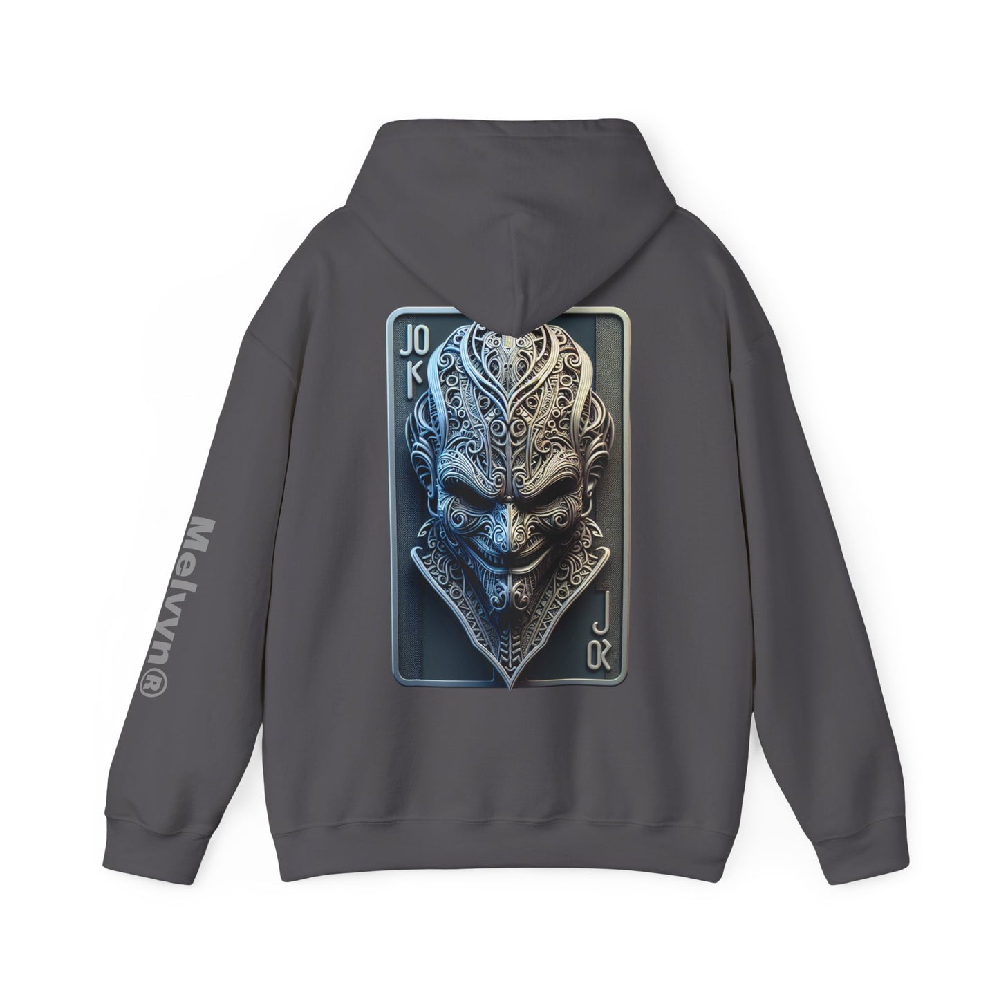 Joker Graphic Hoodie — Comic Villain Portrait Pullover