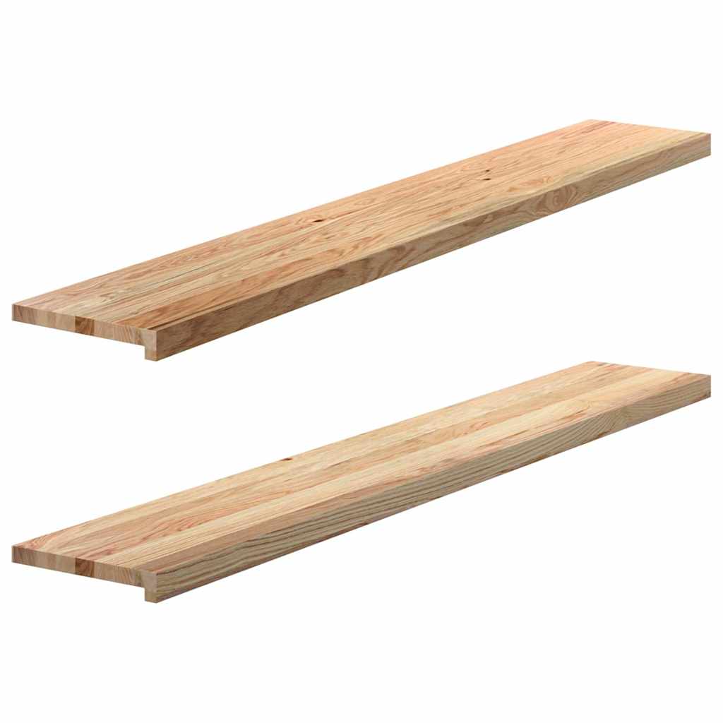 vidaXL Window Sills 2 pcs Untreated 160x25x2 cm Solid Wood Oak