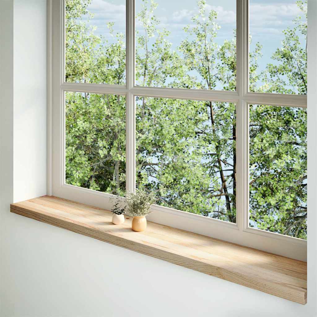 vidaXL Window Sills 2 pcs Untreated 160x25x2 cm Solid Wood Oak