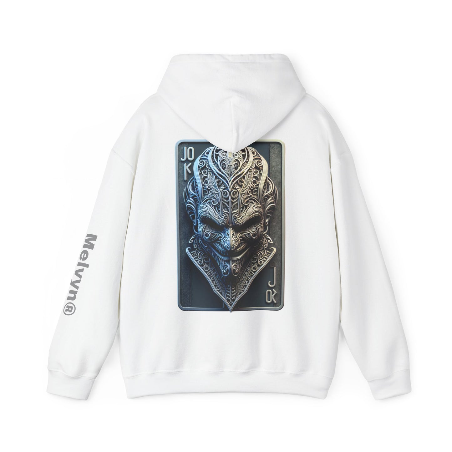 Joker Graphic Hoodie — Comic Villain Portrait Pullover