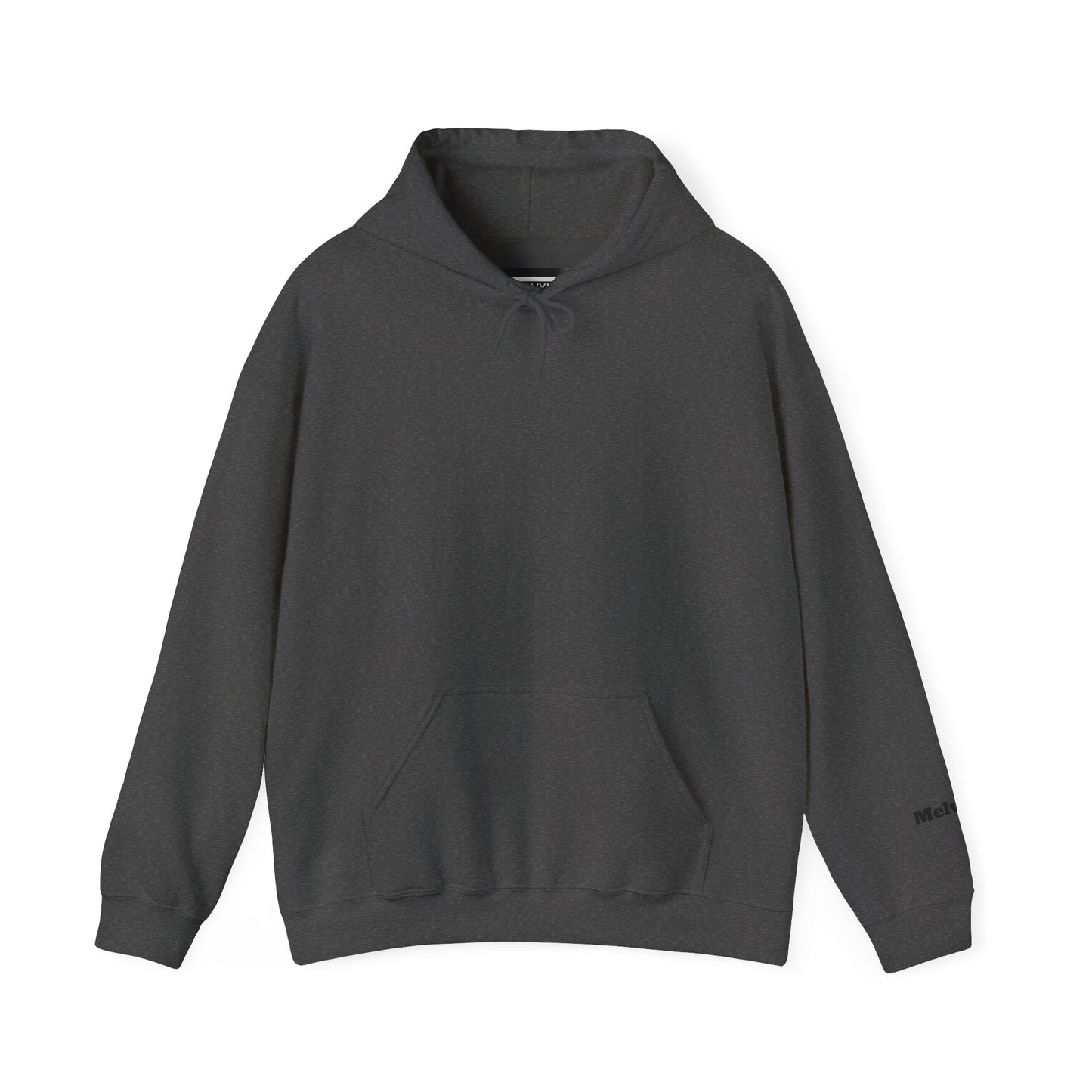 Minimal M Logo Hoodie - Modern Monogram Streetwear Pullover