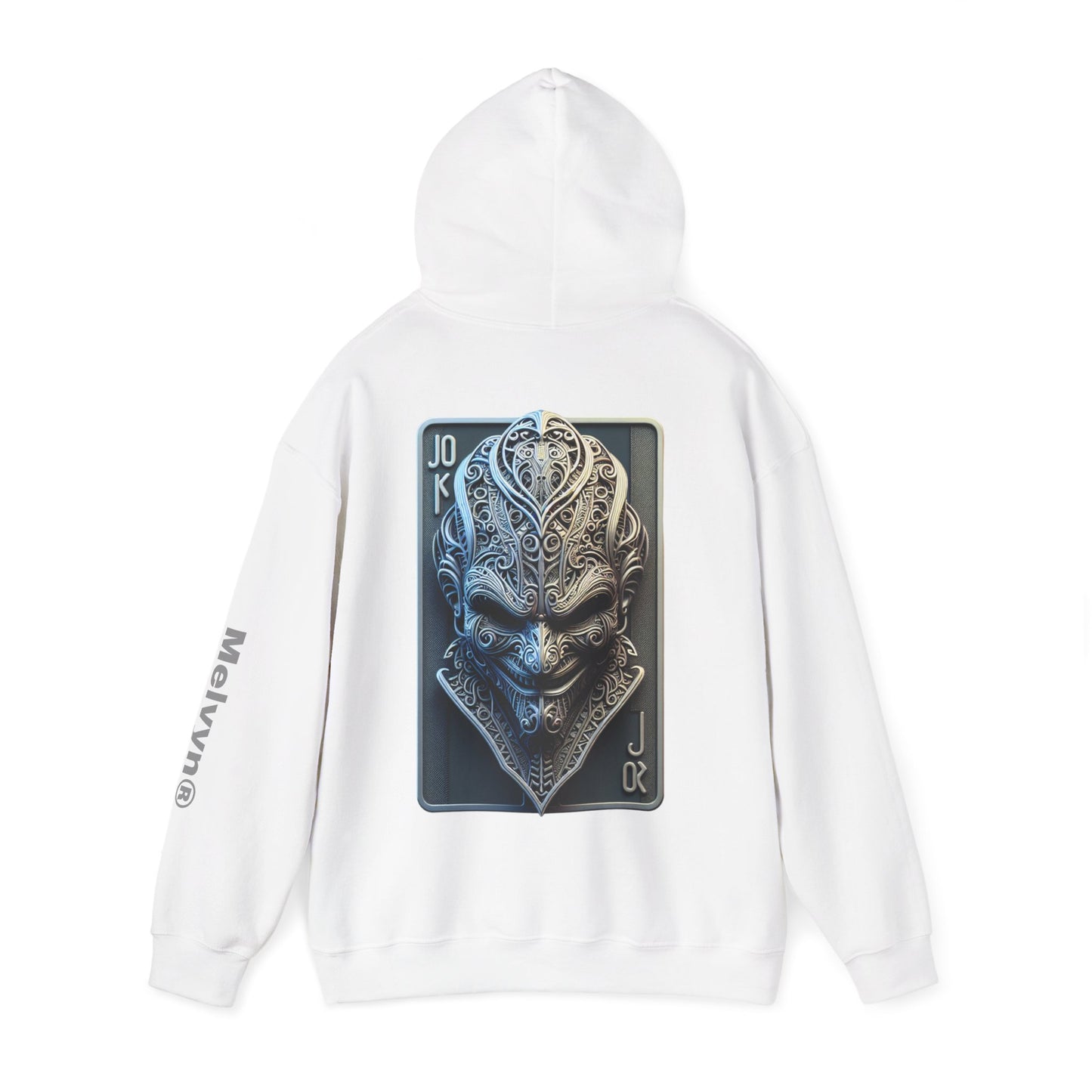 Joker Graphic Hoodie — Comic Villain Portrait Pullover