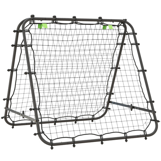 HOMCOM Rebounder Net Football Target Goal with Adjustable Angles