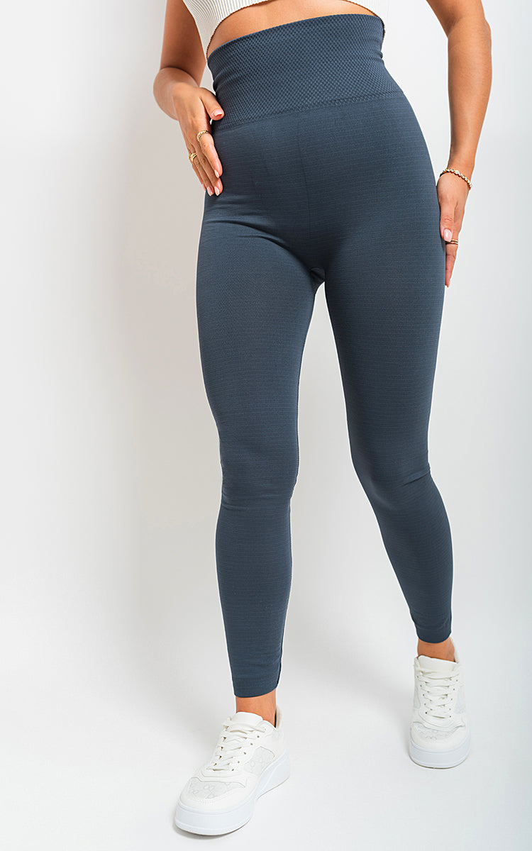 High Waist Tummy Compression Slimming Leggings - Big Size