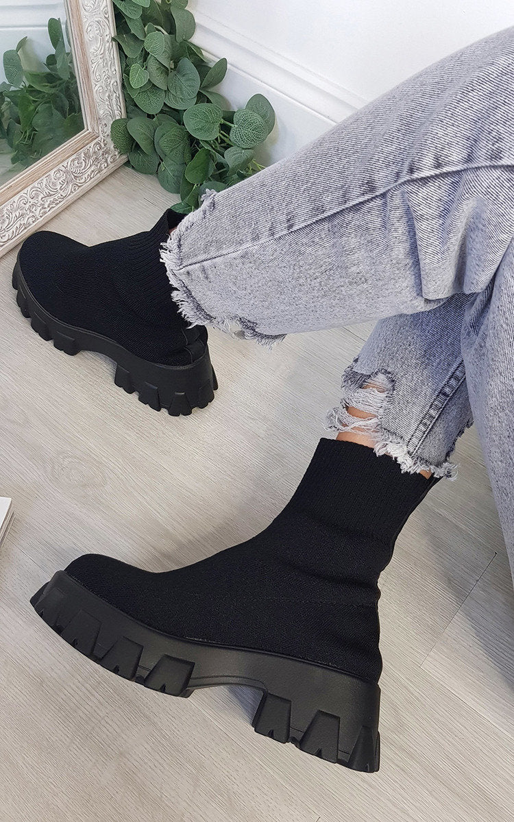 Chunky Sock Boots