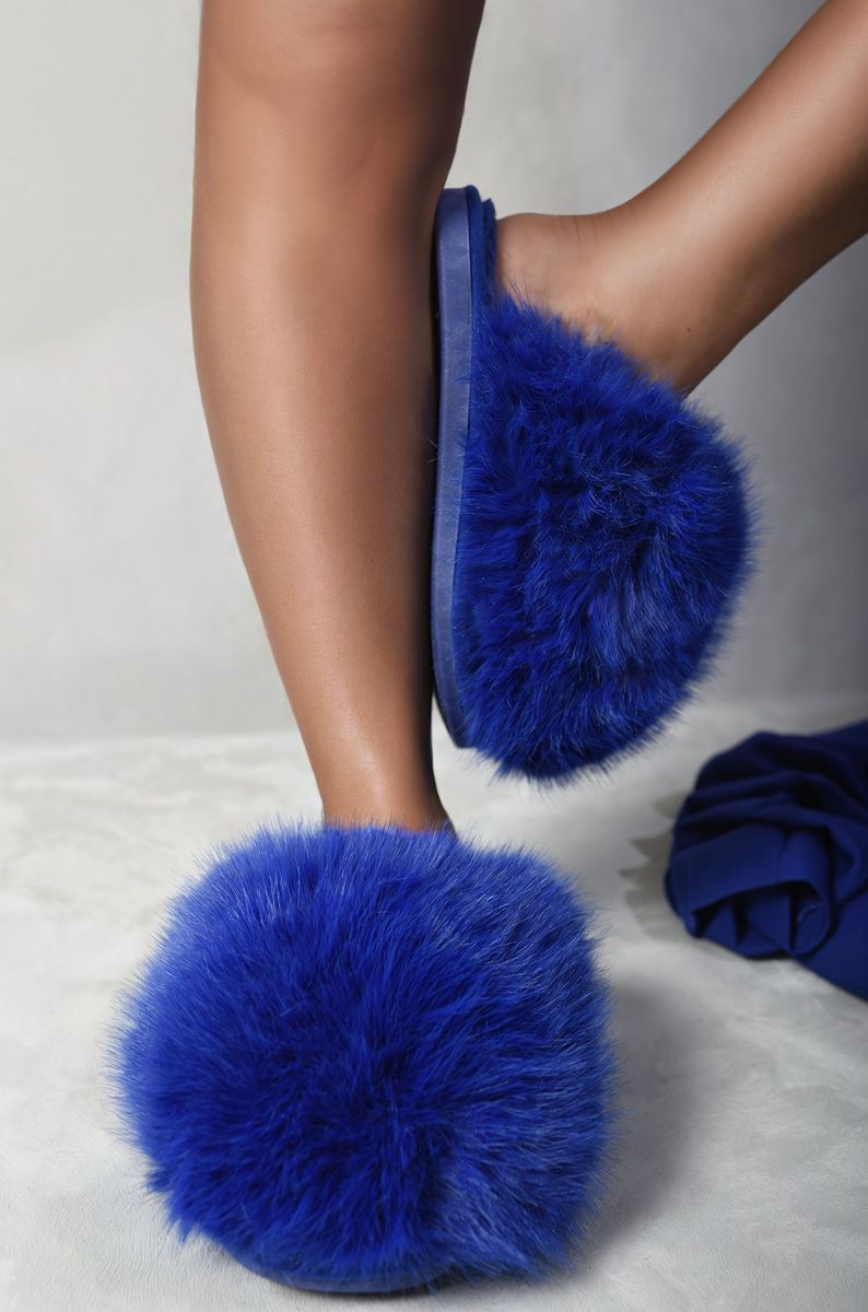 Fluffy Faux Fur Winter Sandals