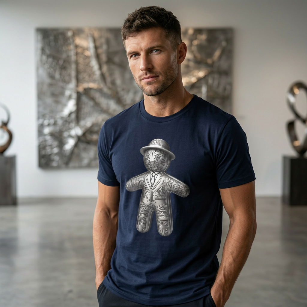 MELVYN® | Gang Voodoo Doll Illustration T-shirt | Metalic Witchy Occult