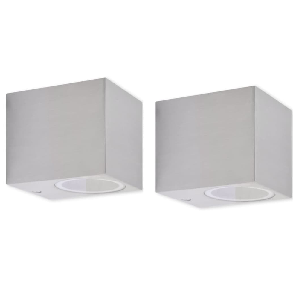 vidaXL Cube Outdoor Wall Lights 2 pcs