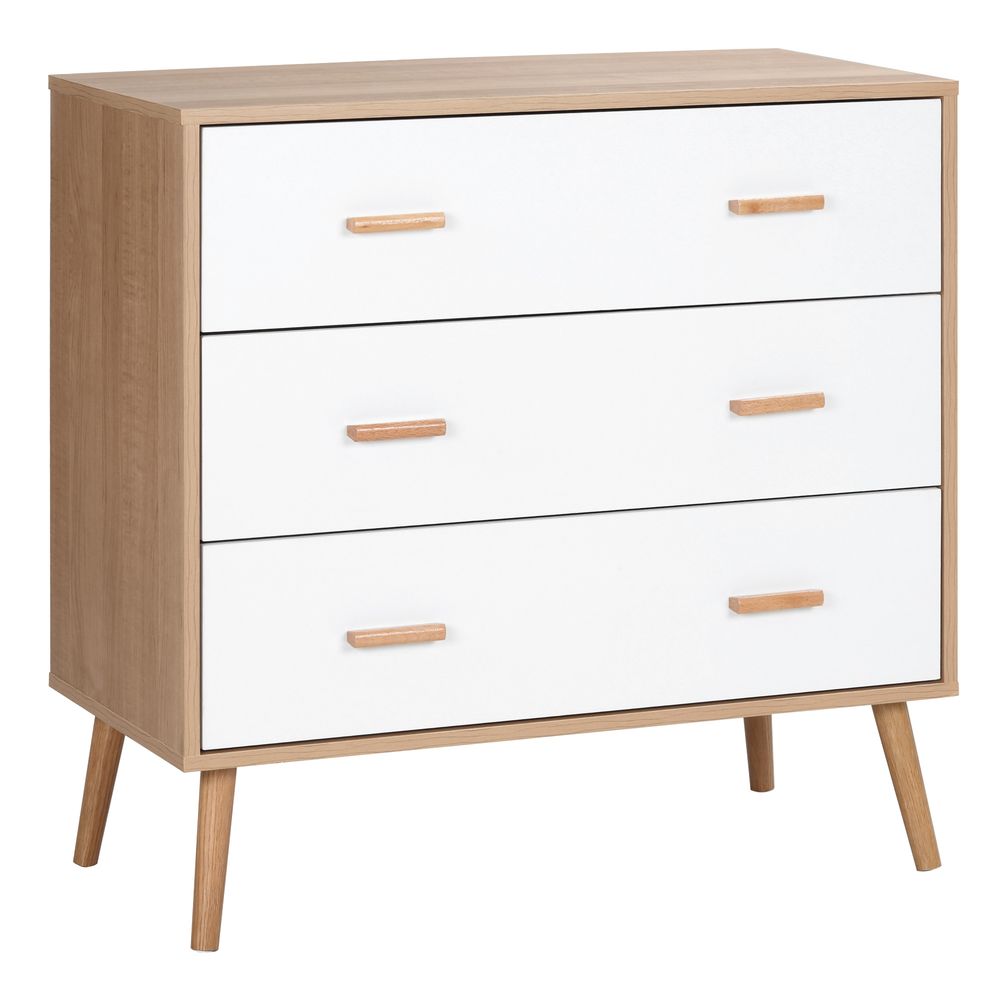 Chest of Drawers with 3 Drawers Storage Organizer for Living Room