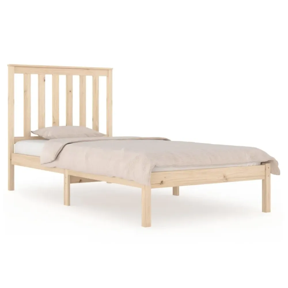 Bed Frame Solid Wood Pine 75x190 cm to 200 x 200 cm